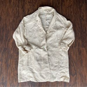 Christian Siriano 100% Linen button up blouse